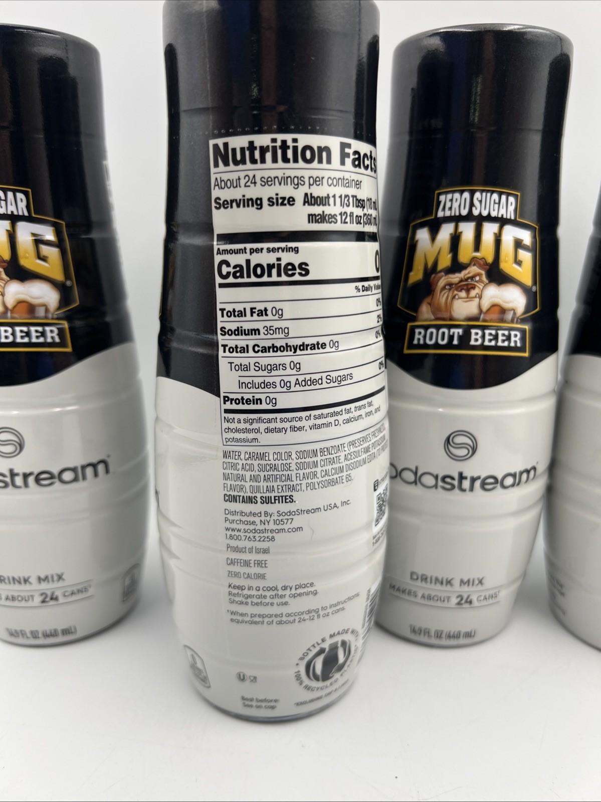 Pack Of 4 SodaStream Mug Root Beer Zero Sugar Drink Mix (440ml, 288 Fl Oz) gallery