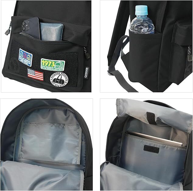 OUTDOOR PRODUCTS Backpack with Patch Basic Luminous Chronicle Men's New 5