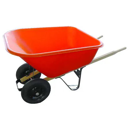 Westward 10G165 Wheelbarrow, Poly, 8 Cu. Ft., Pneumatic gallery