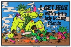 I Get High Blacklight Poster 35 x 23