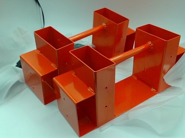 Heavy Duty Workbench Bracket Kit - Orange Garage Legs For DIY Shop Table gallery