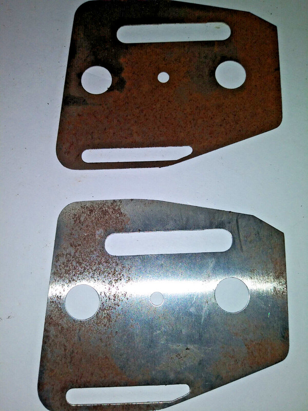 2 EACH! SOLO CHAINSAW, BAR PLATES, COULD BE PART # 2100475, SEE LABEL IN PHOTO! gallery