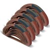 POWERTEC 1/2 x 18 Inch Sanding Belts, 50PK, 10 each of Assorted Sizes gallery
