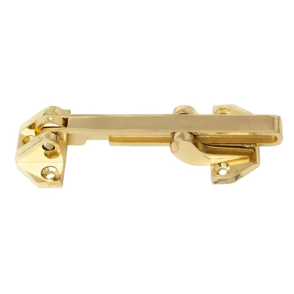 Defiant Door Security Guard Lock Heavy Duty Swing Locker Bright Brass Finish