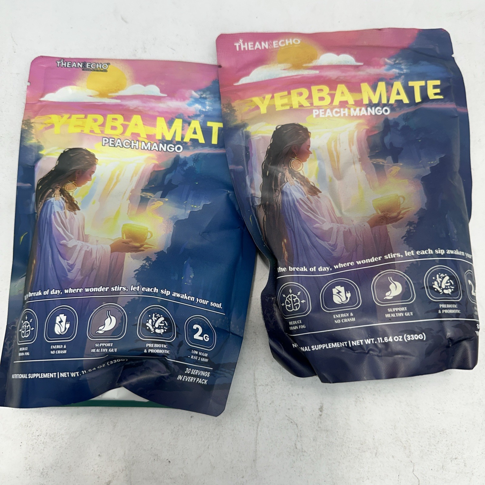 2X Yerba Mate Instant Tea Powder, Super Yerba MateTea Natural Energy & Gut H... gallery