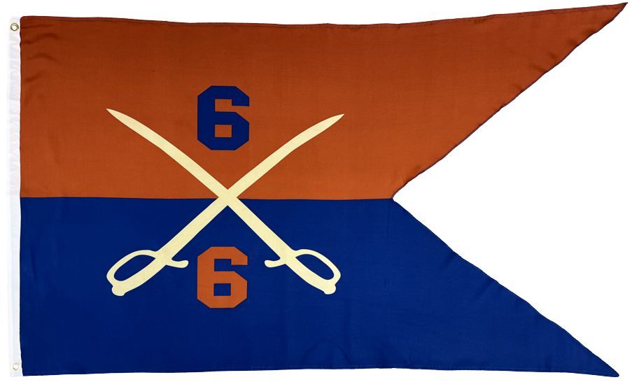 2nd Brigade 6th Michigan Division Cavalry 3x5 Guidon Flag gallery