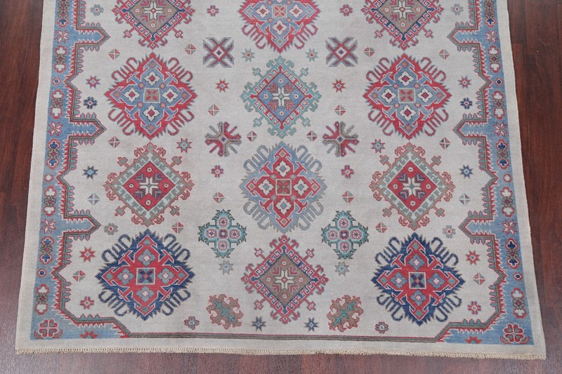 All-Over Pattern Super Kazak Oriental Wool Rug 6x9 Hand-knotted Wool Carpet gallery