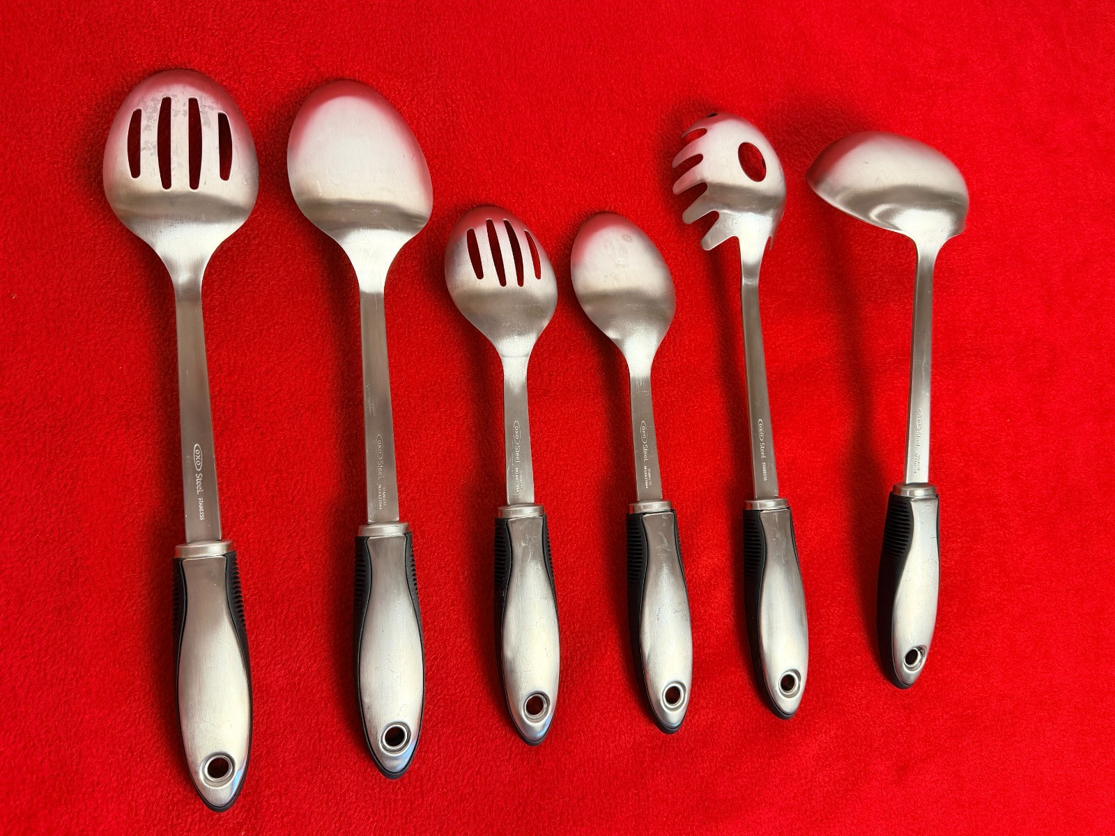 OXO Stainless Steel Kitchen Utensils Soft Grip Lot of 6 Utensils gallery