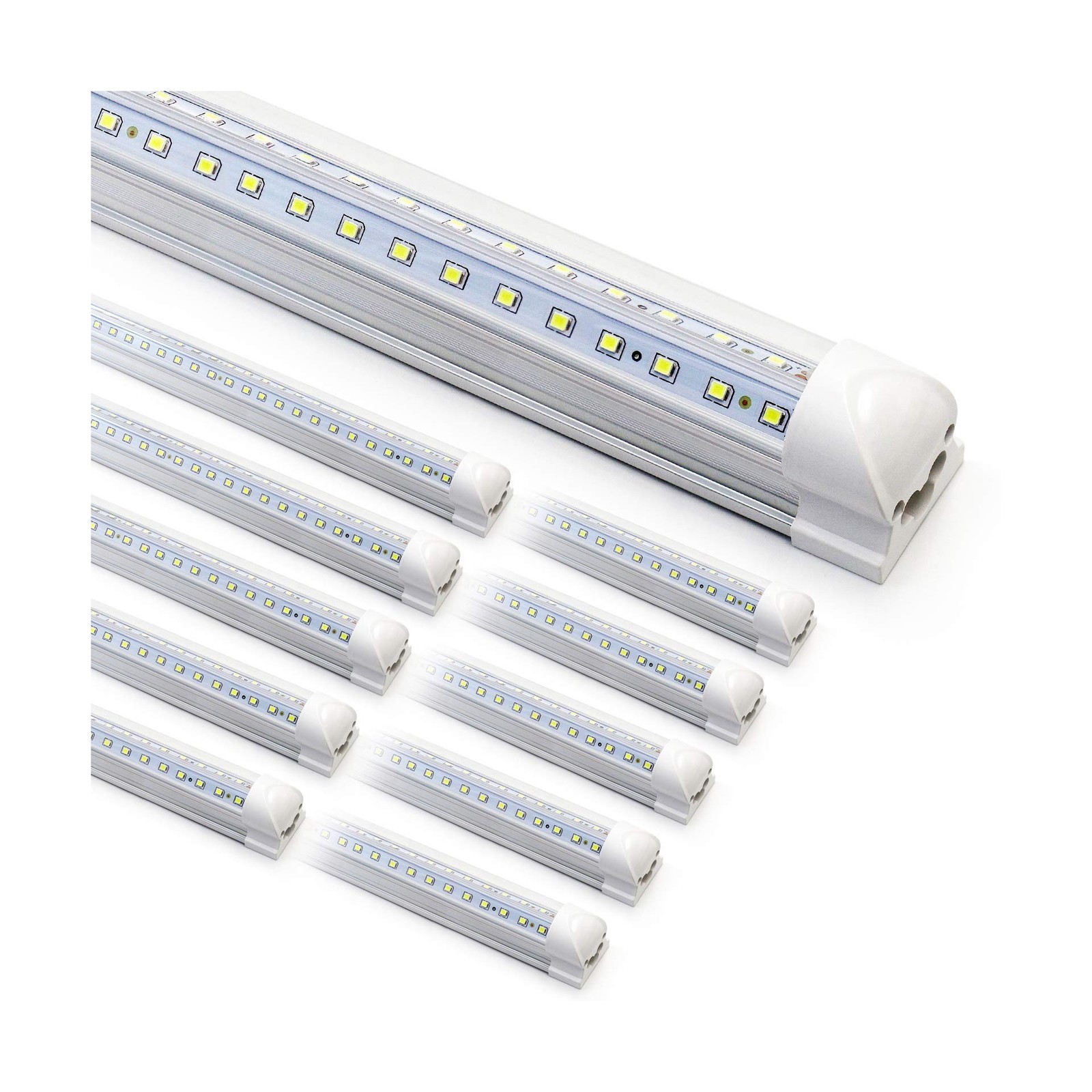 10-Pack 8ft LED Shop Light Fixture - 90W T8 Integrated LED Tube Light - 6500K... gallery