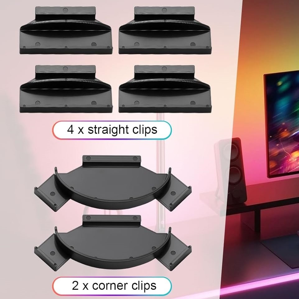 Gradient Lightstrip Brackets For Philips Hue Play Gradient Lightstrip,55/65/75in gallery