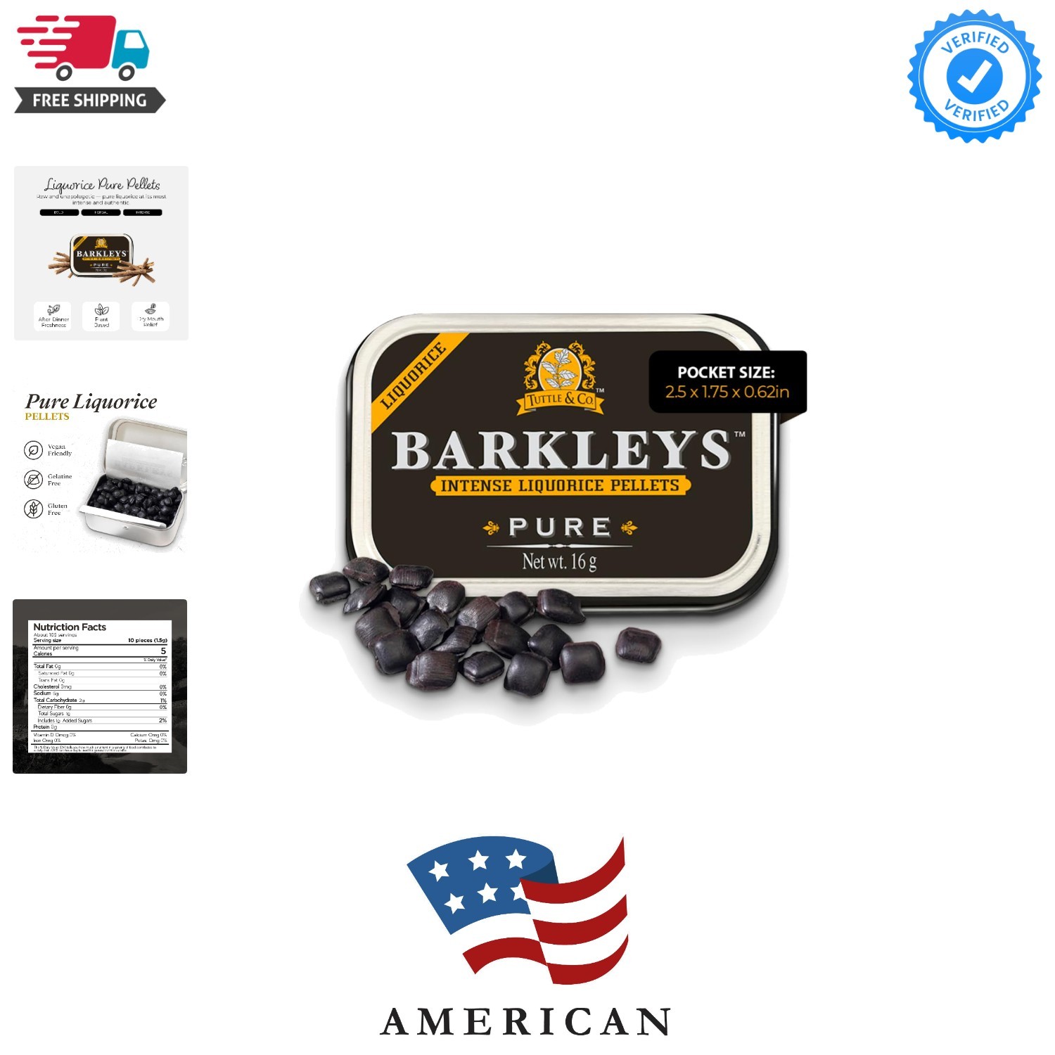 Black Licorice Candy, Licorice Pellets - Gluten Free Licorice, - Black Licori... gallery