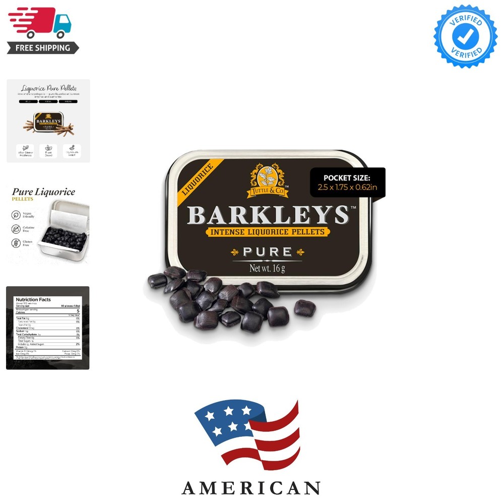 Black Licorice Candy, Licorice Pellets - Gluten Free Licorice, - Black Licori...