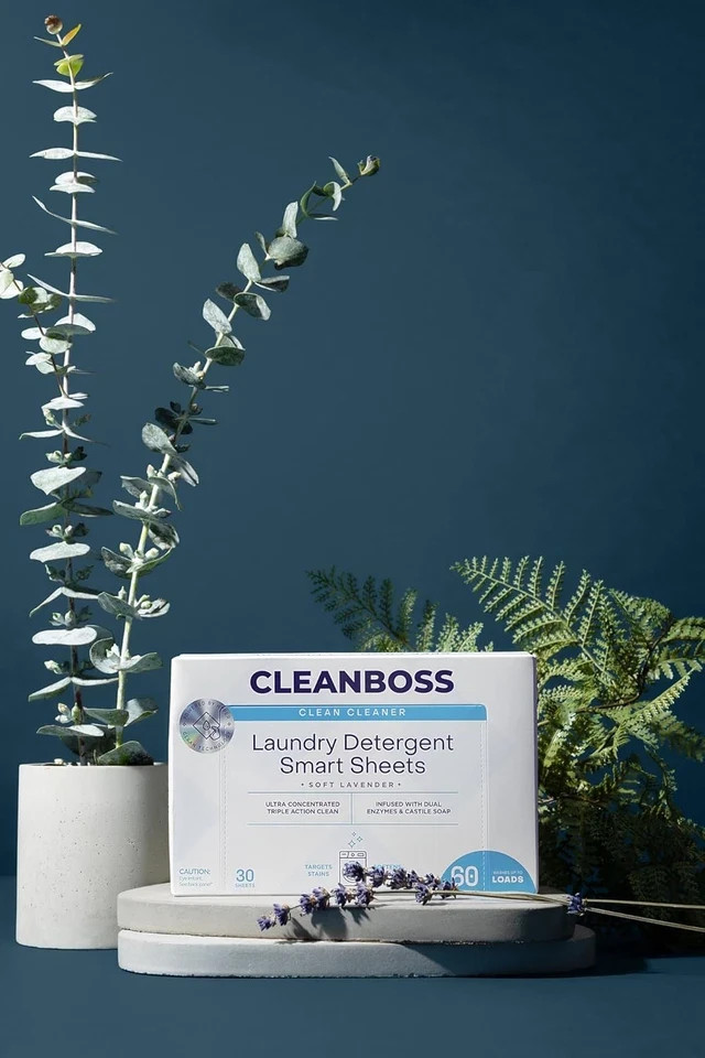 NIB 2~PACK CleanBoss Laundry Detergent Smart Sheets - 60 Sheets (120 loads) NEW! gallery