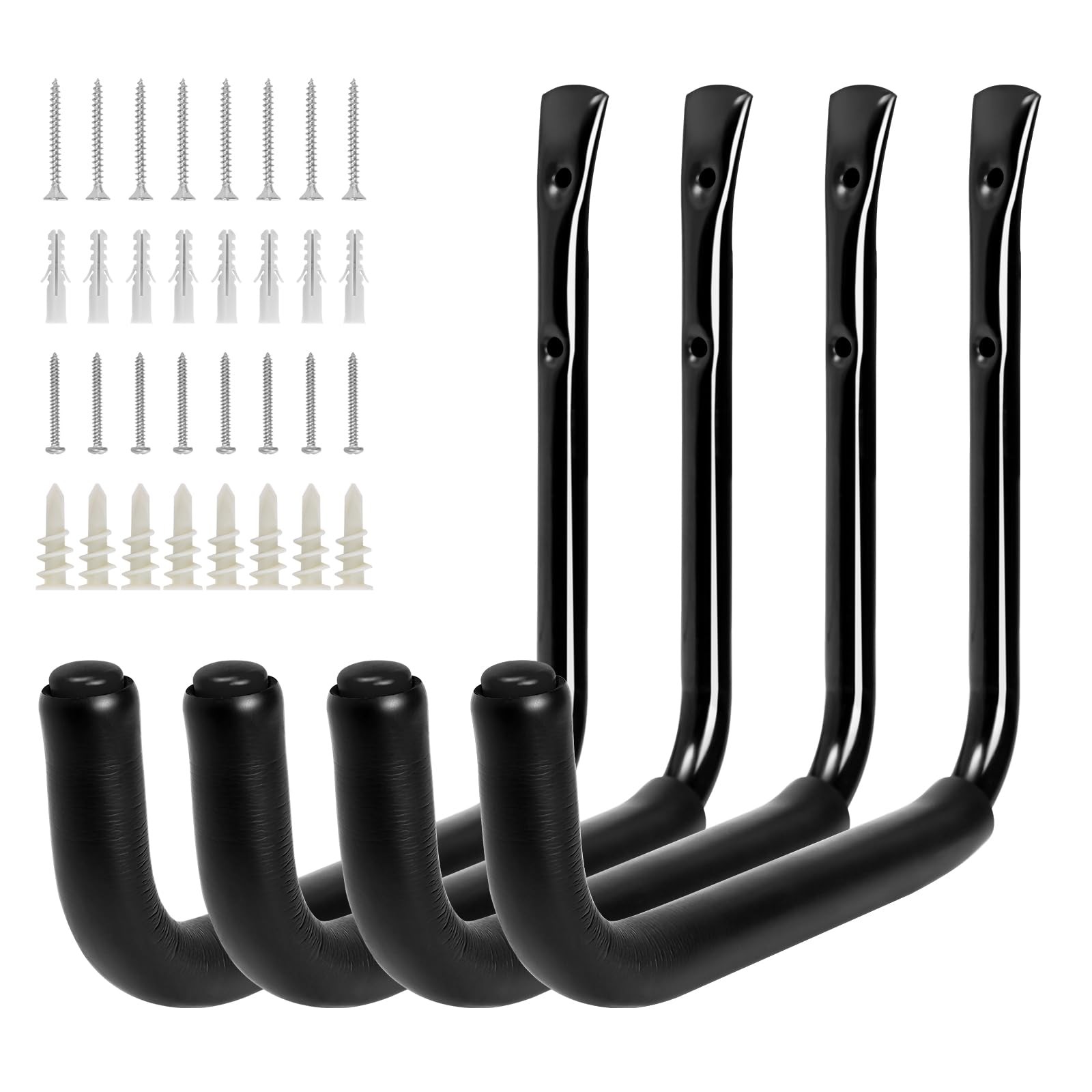 10" Garage Organization Wall Hooks 66 Lb Heavy Duty Water Hose Holder For Hangin gallery