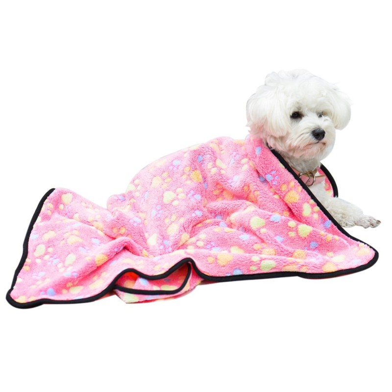 2 Pack Small Dog Blanket Super Soft Warm Pet Cover Puppy Fleece Flannel Blanket gallery