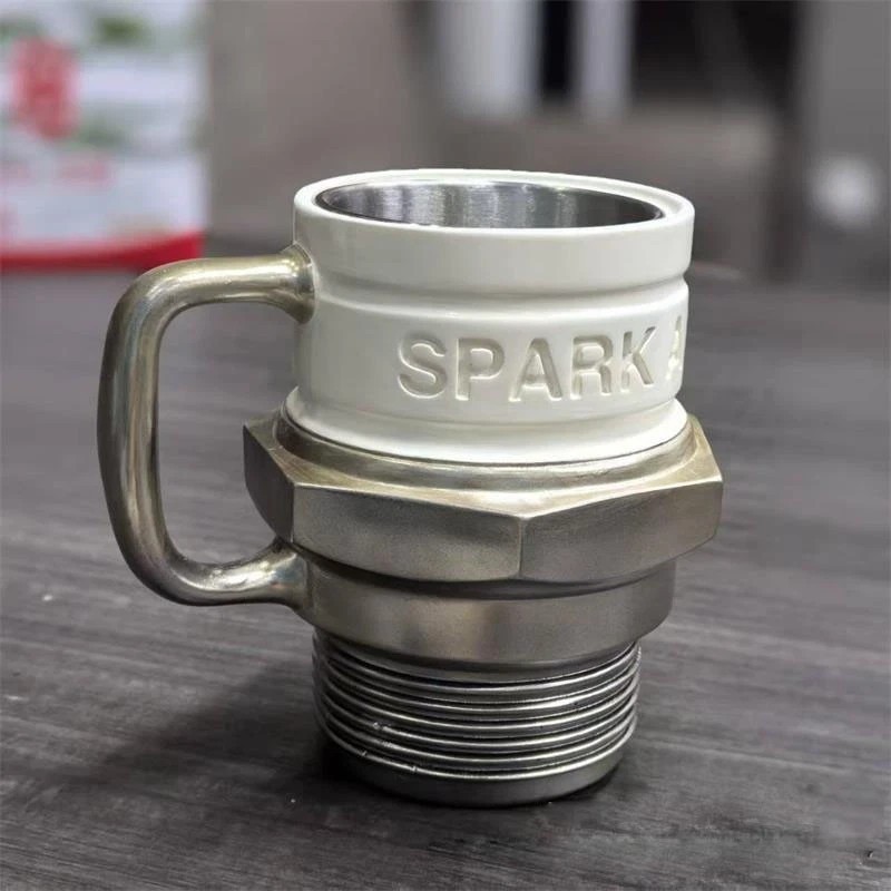 Spark Plug Coffee Mug Creative Engine Design Cup for Car Lovers gallery