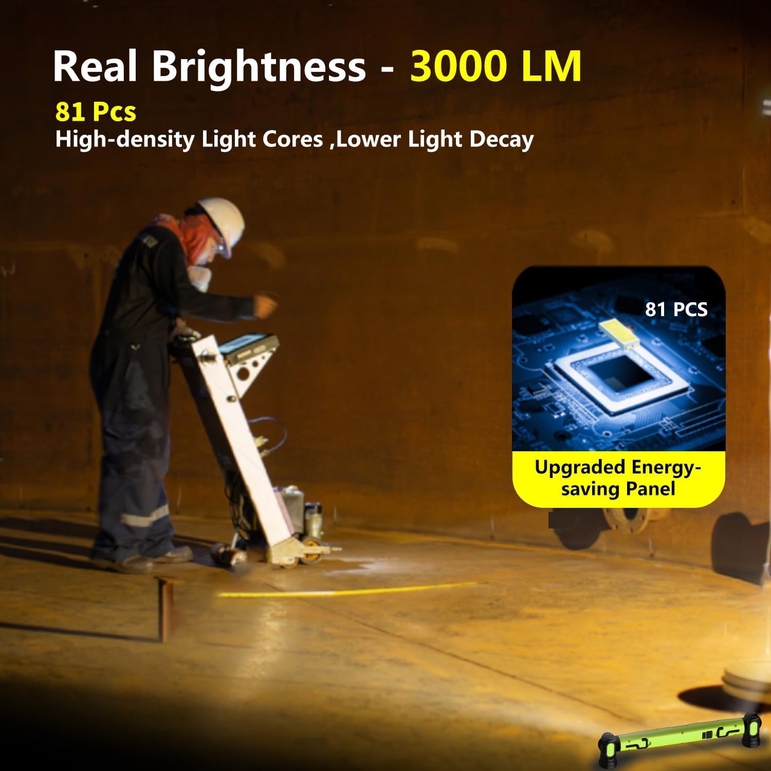 Mechanic Work Light, 3000LM Magnetic Work Light, 5200Mah Rechargeable LED Work gallery