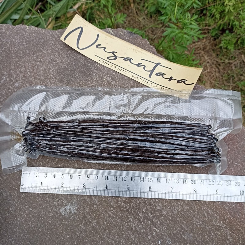 Vanilla beans premium Grade A Planifolia Gourmet 10 pods (+35grams),16 - 18cm up gallery
