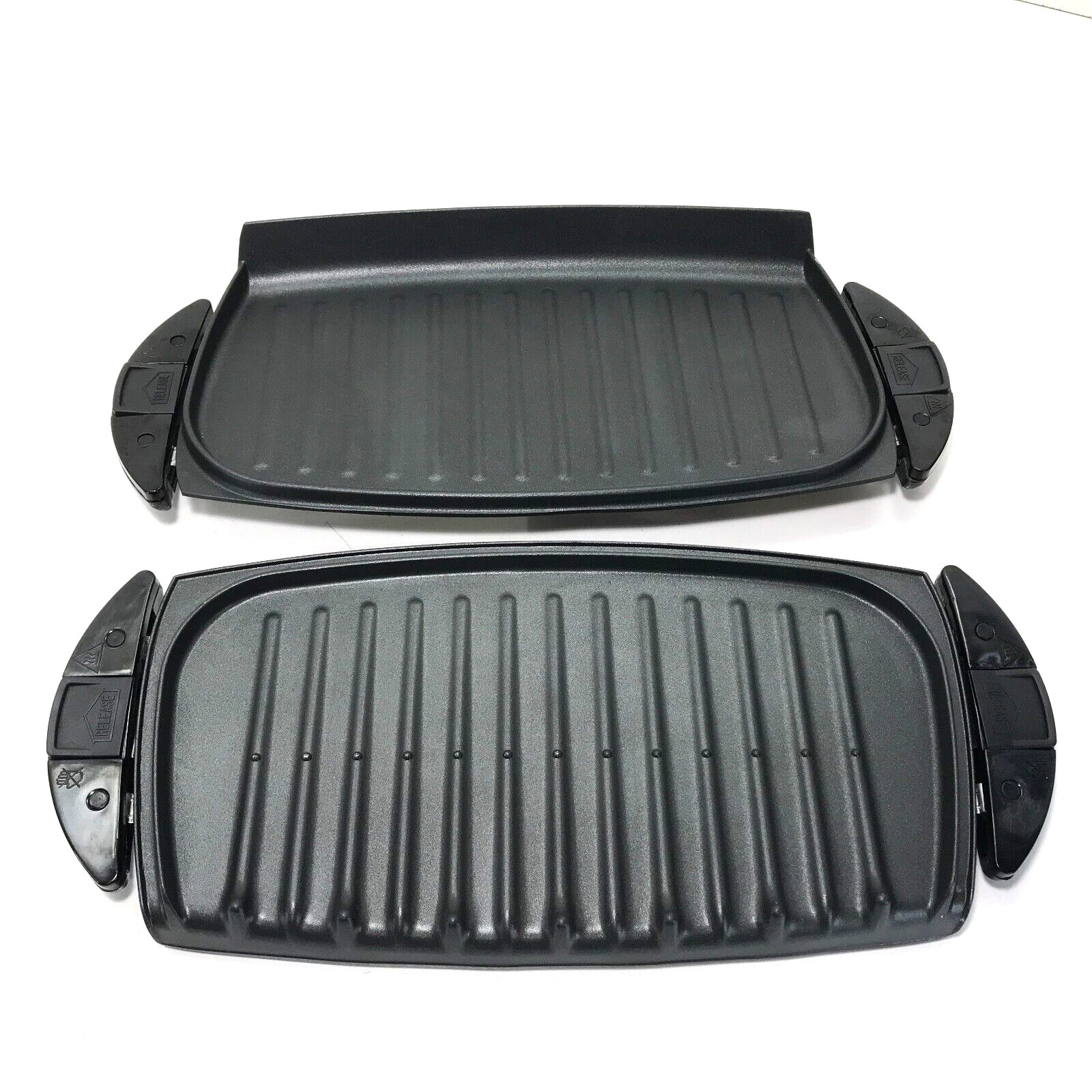 George Foreman Replacement Grill Plates GRP4 Removable Grates Top and Bottom gallery