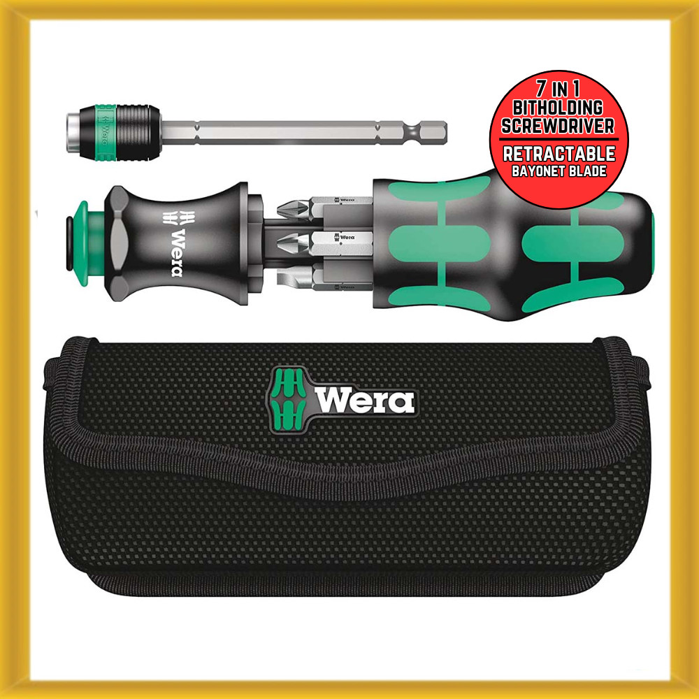 Wera 7-In-1 Bitholding Screwdriver with Removable Bayonet Blade (05 051021 001) gallery