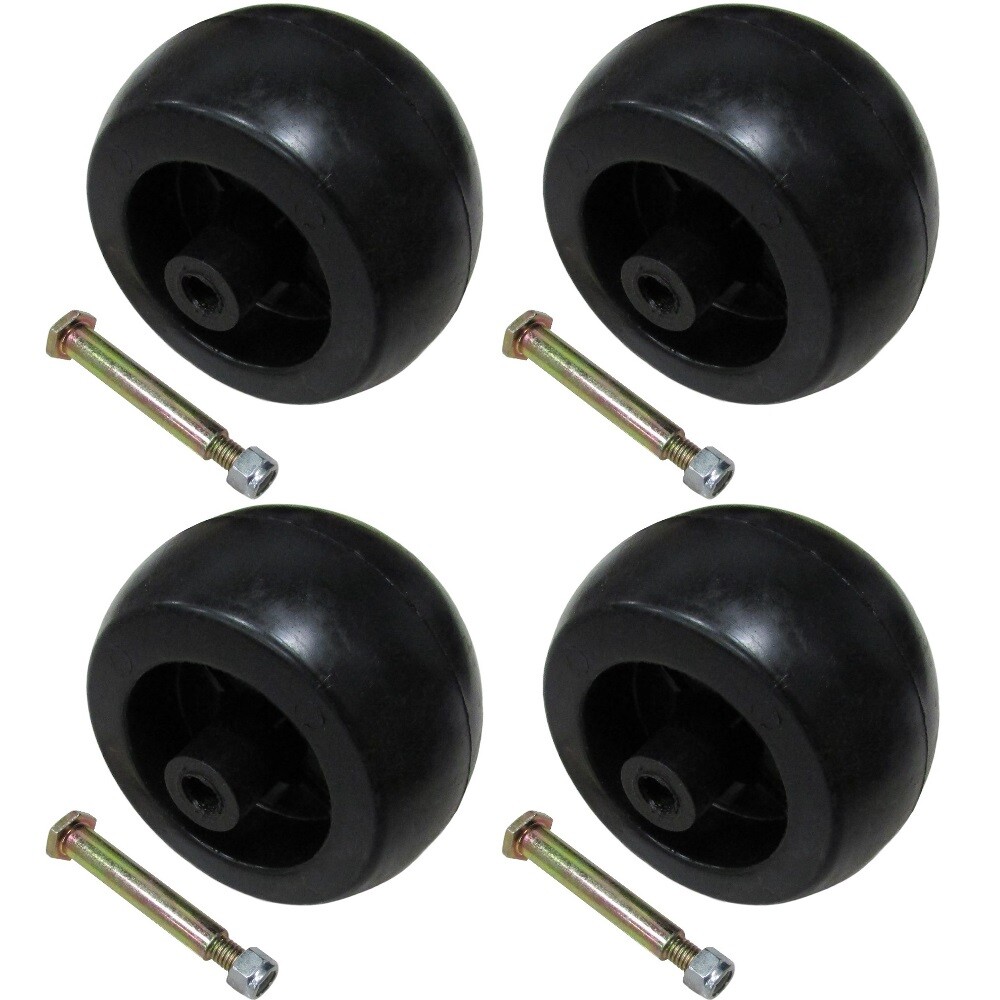 4 New DECK WHEELS ROLLERS Fits John Deere Lawn Mower Tractor 38" 48" Deck