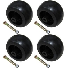 4 New DECK WHEELS ROLLERS Fits John Deere Lawn Mower Tractor 38″ 48″ Deck