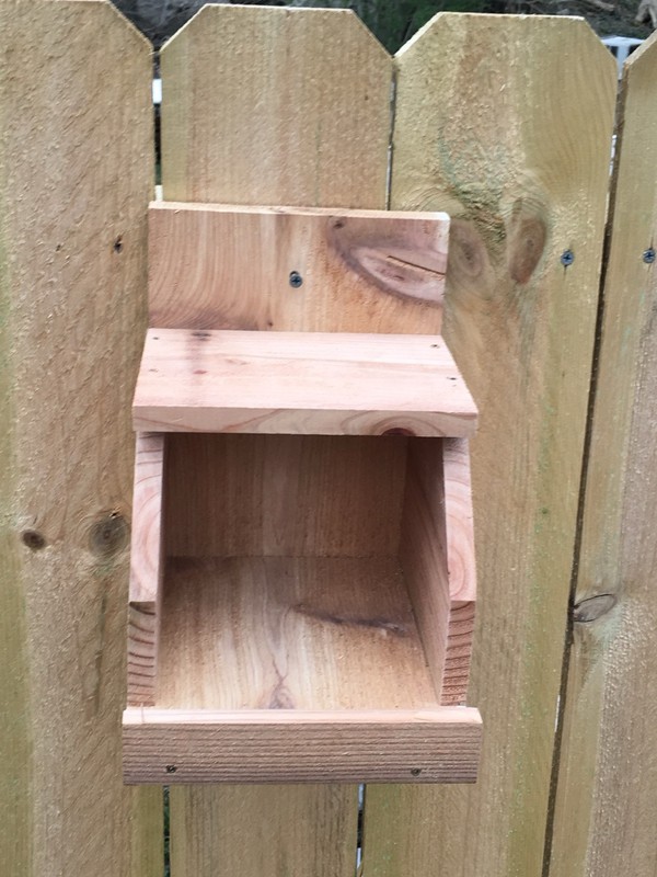 Cedar Robin Cardinal Dove Nesting Box roasting Platform Wood ￼ gallery