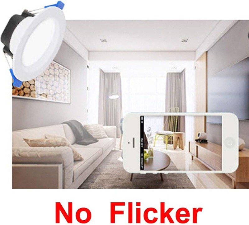 4-40Pcs Three Color Dimmable Downlight LED Recessed Ceiling Light Spotlight US gallery