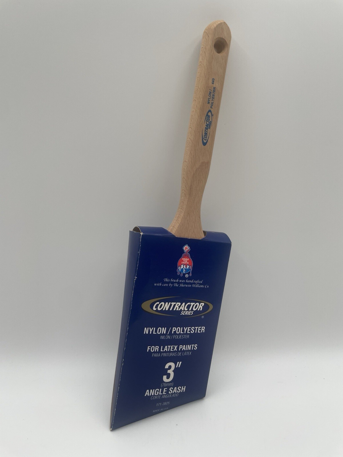 Sherwin-Williams Contractor series 3" Nylon/Polyester Angle LATEX Paint Brush gallery
