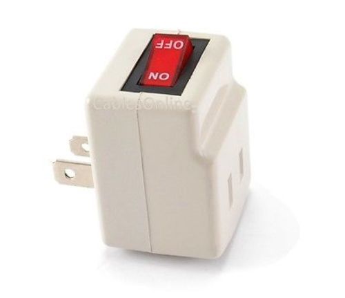 1-Port Wall Outlet 2-Prong AC Power Adapter with On/Off Switch, PS-A1P gallery