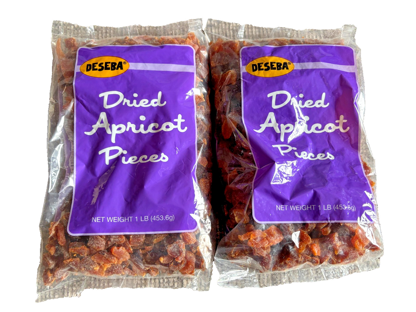 Deseba Dried Apricot Pieces 2 Pounds - Lot of 2 (1) Pound Bags gallery