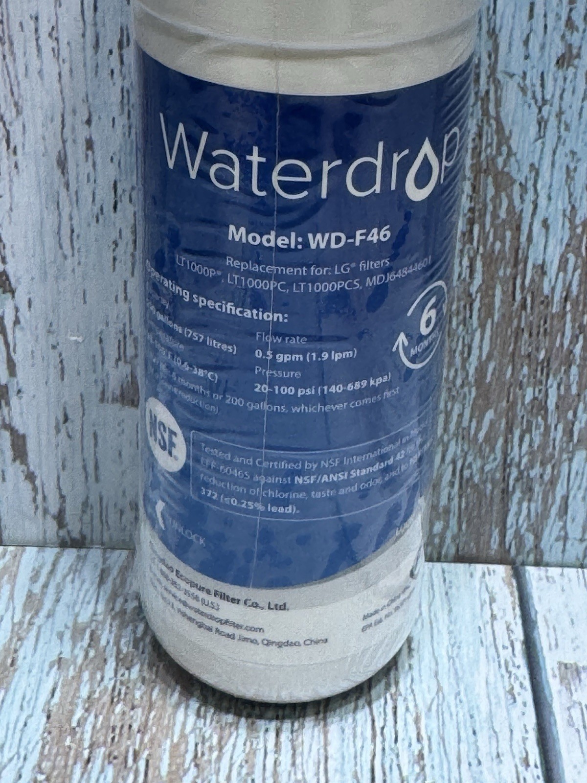 Waterdrop Model WD-F46 Refrigerator Water Filter Replacement gallery