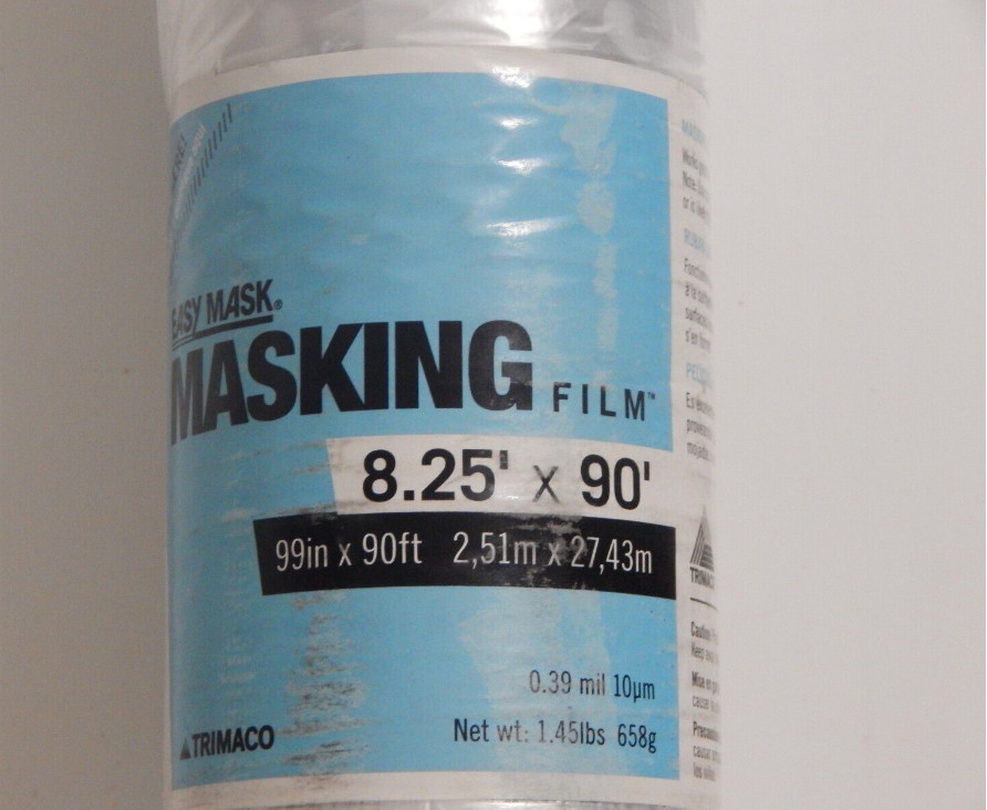 Trimaco 69990 Plastic/Vinyl Clear Masking Film 99 W in. x 90 L ft. (Pack of 12) gallery