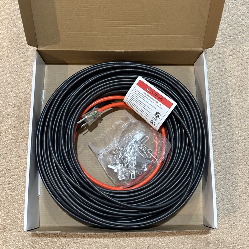 HEATIT 8PLSR Self-Regulating Heating Cable - ETL/UL Certified, 8W/ft gallery