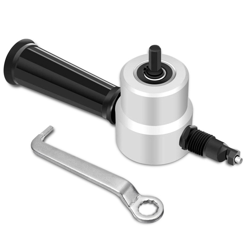 Double Head Sheet Metal Cutter Nibbler Cutting Tool Saw Power Drill Attachment gallery