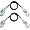 48" Trailer Safety Cables,elf-Coiling 48 inches (Length only) 48"-5/16"D-Black gallery