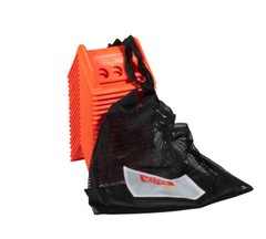 20Pk Orange 4″x6″ Flatbed Corner Edge Protectors w/ Carrying Case for Straps