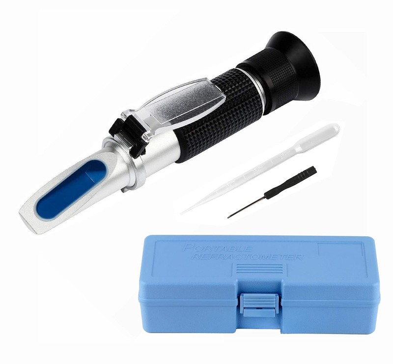 Portable 0~32% Brix Wort Refractometer Fruit Juice Beer Wine Sugar Test Meter gallery