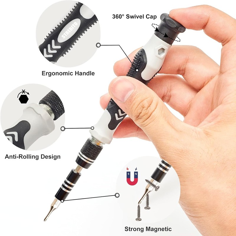 124pcs Precision Screwdriver Set Electronics Tool Kit 101 Bits Laptop iPhone US gallery
