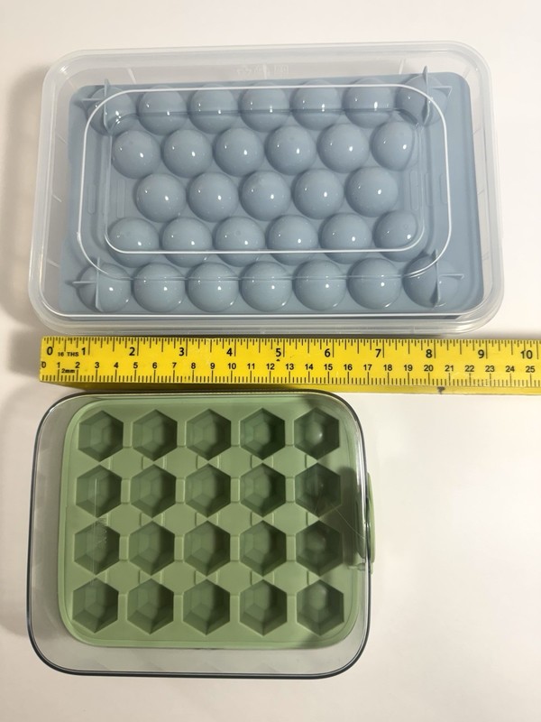 Silicone & Plastic Mini Ice Cube Tray Mold Sets Press Release Pop Out Ice Cubes gallery
