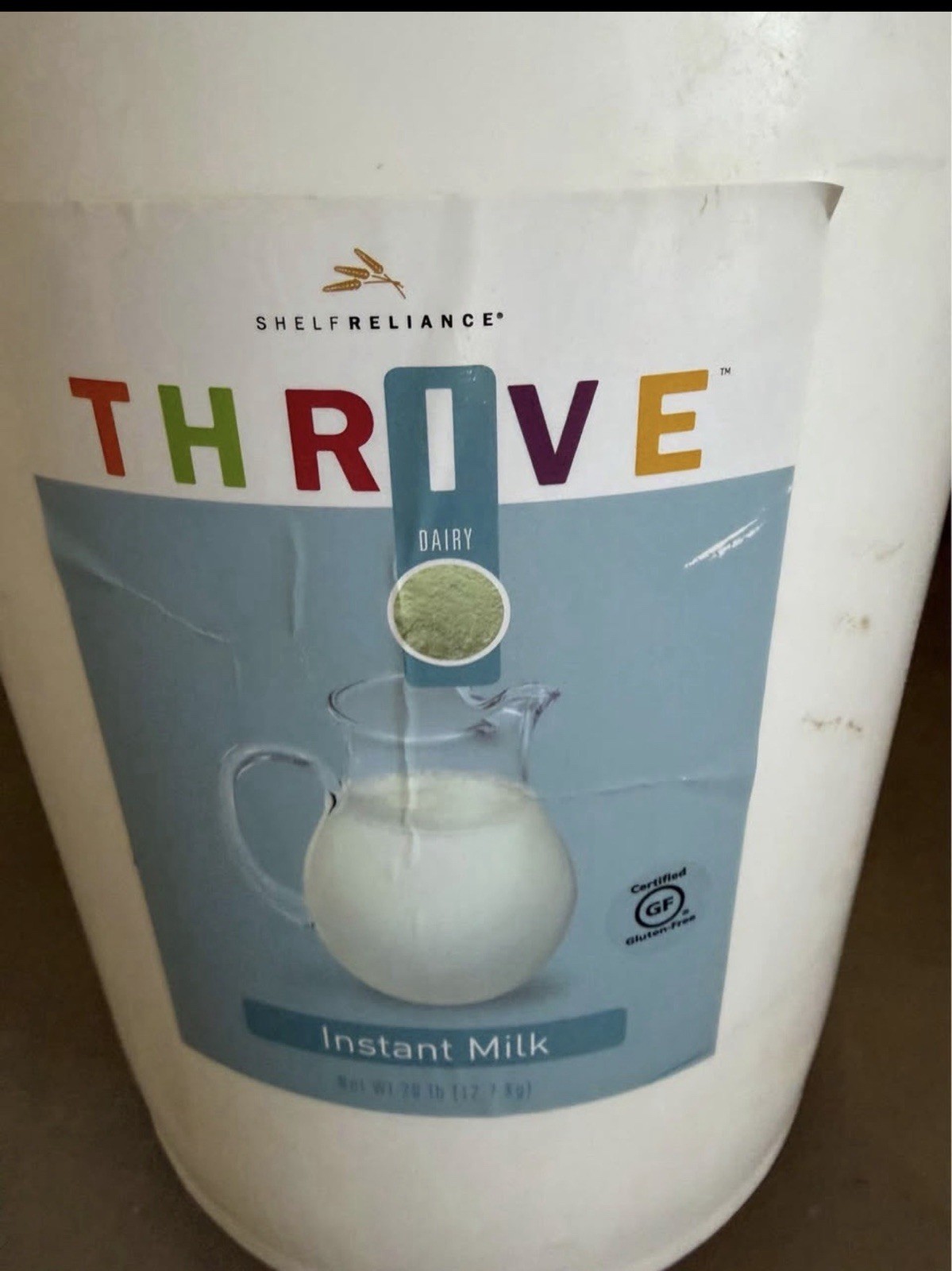 Thrive Instant Milk 28 Lb Bucket. 25 Year Shelf Life. Includes UPS Shipping. gallery