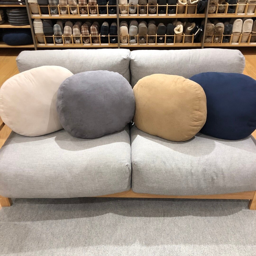 MUJI Cushion Multi Purpose Soft Polyester 6Variations Color Big Large JAPAN gallery