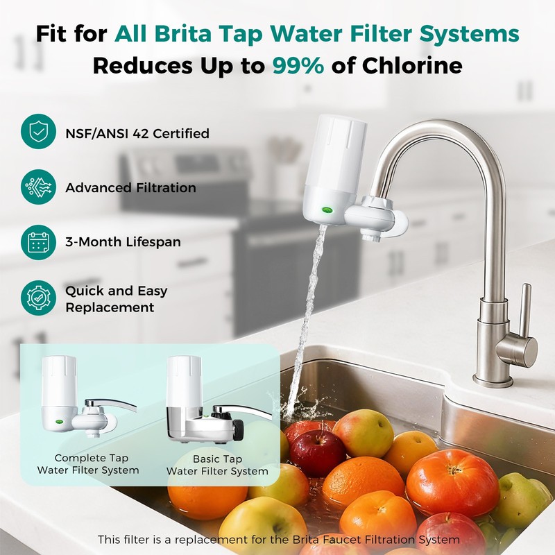 Fil-Fresh Faucet Filter Replacement for Brita® Faucet Filter NSF 2-Pack US gallery
