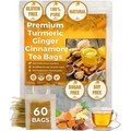 Turmeric Ginger Cinnamon Herbal Tea 120 Bags Vegan No Sugar Caffeine Free gallery