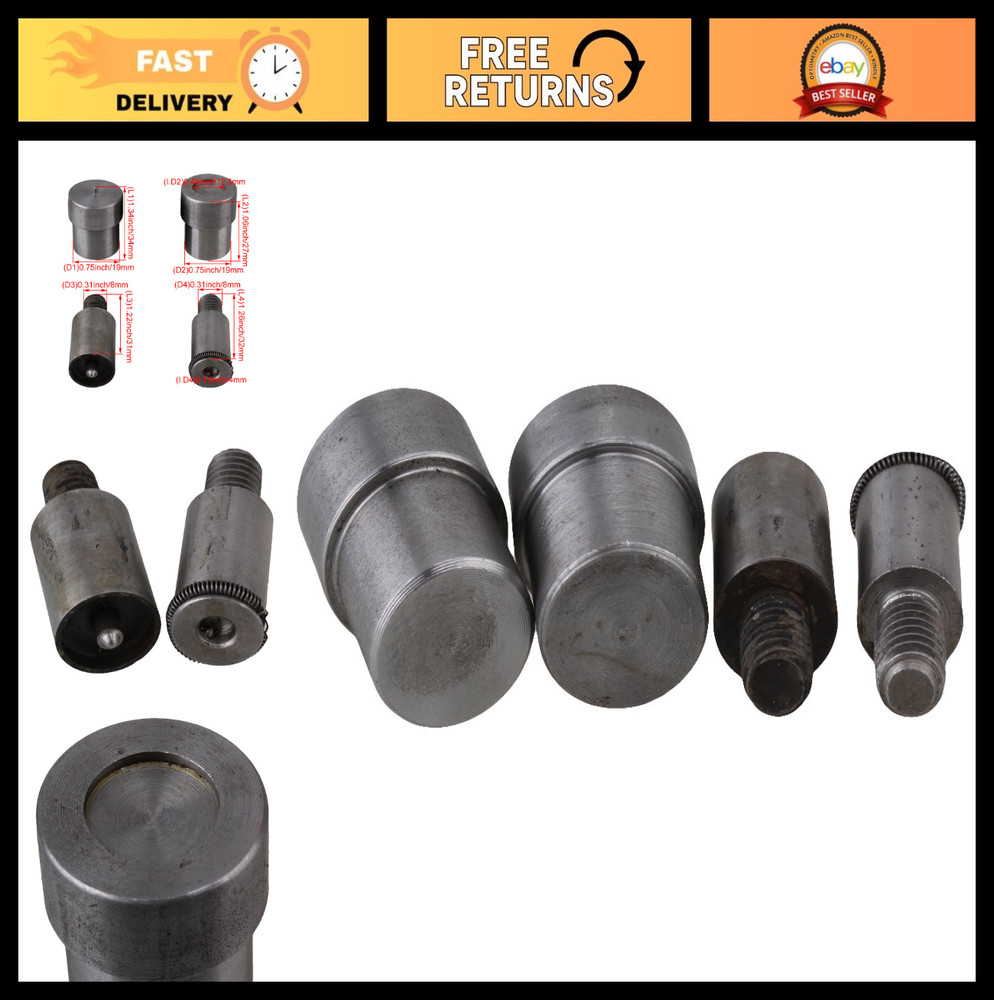 Heavy Duty Snap Fastener Press Button Die Set for Hand Press Machine - 633 Compa