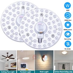 Light Kit for Ceiling Fan 6.6Inch Replacement – 24W LED Retrofit LED Panel Light