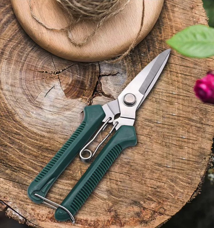 1pc Garden Pruning Shears Stainless Steel Bonsai Scissors Cutter - NEW gallery