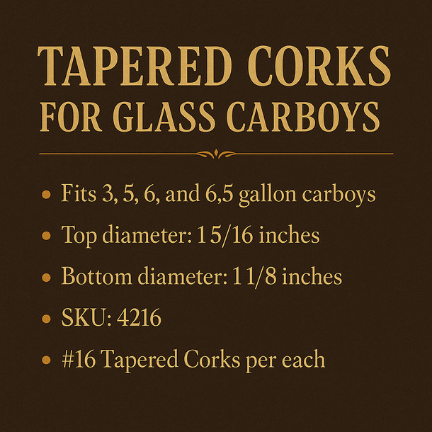 LD Carlson No. 16 Tapered Corks Per Each gallery