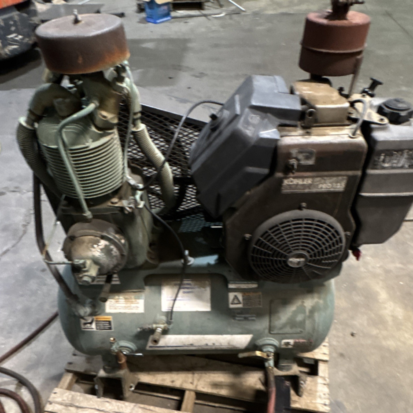 Kohler Command Pro 12.5 12.5hp Gasoline Piston Air Compressor Steel Tank gallery