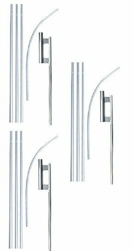 3 Pack Swooper Flutter Flag Hardware-THREE 4 Piece Pole Kits with Ground Spikes gallery